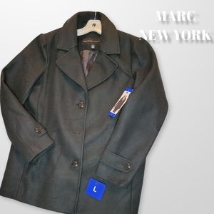 Marc New York Pea Coat Black Size Large